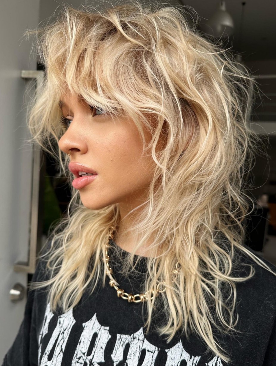 Rock and Roll Vibes: The Textured Platinum Shag