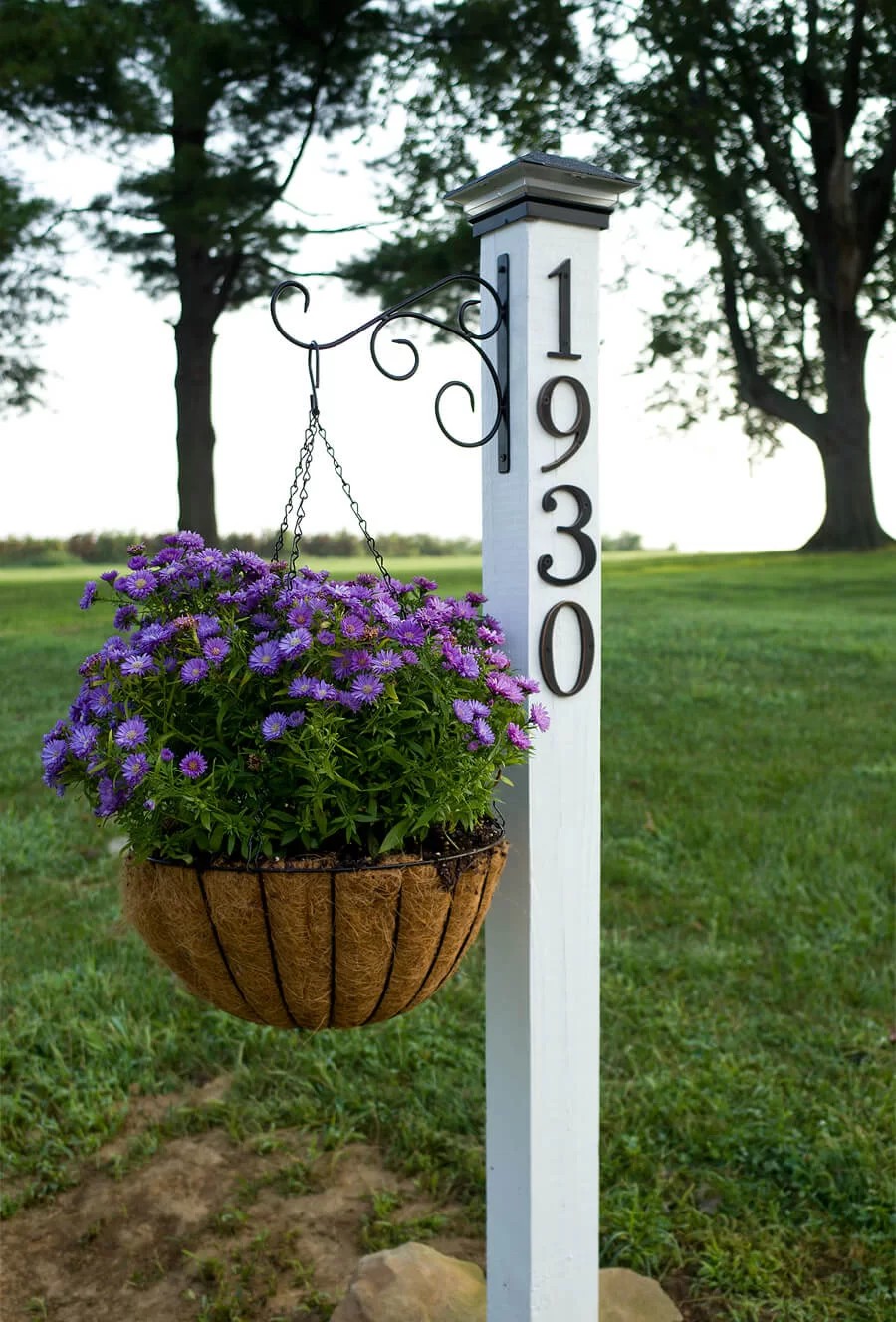 Front Yard Landscaping Ideas Featuring a Plant Hanger