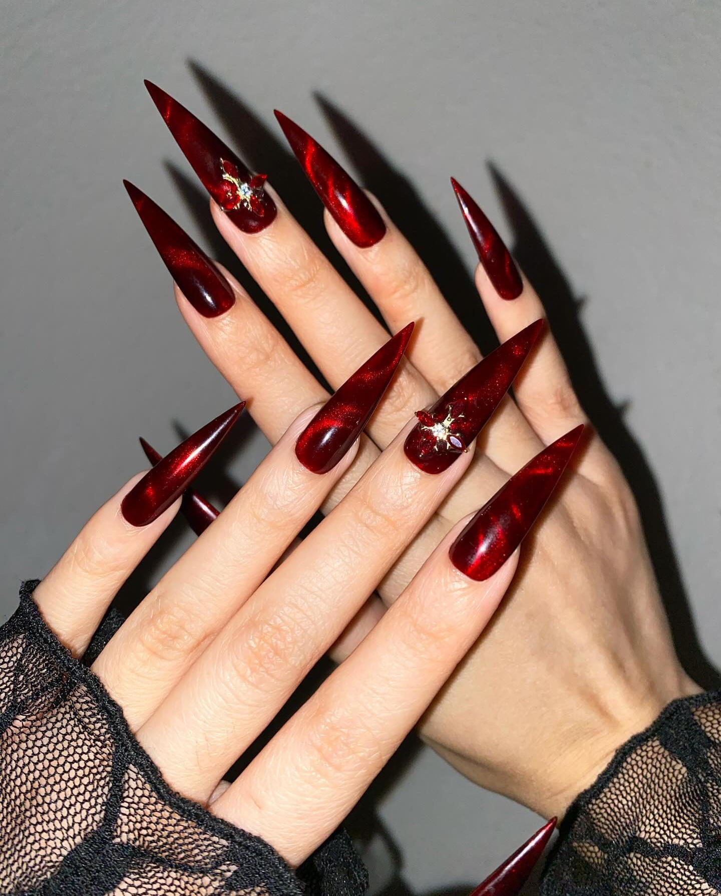 Red Velvet Stilettos