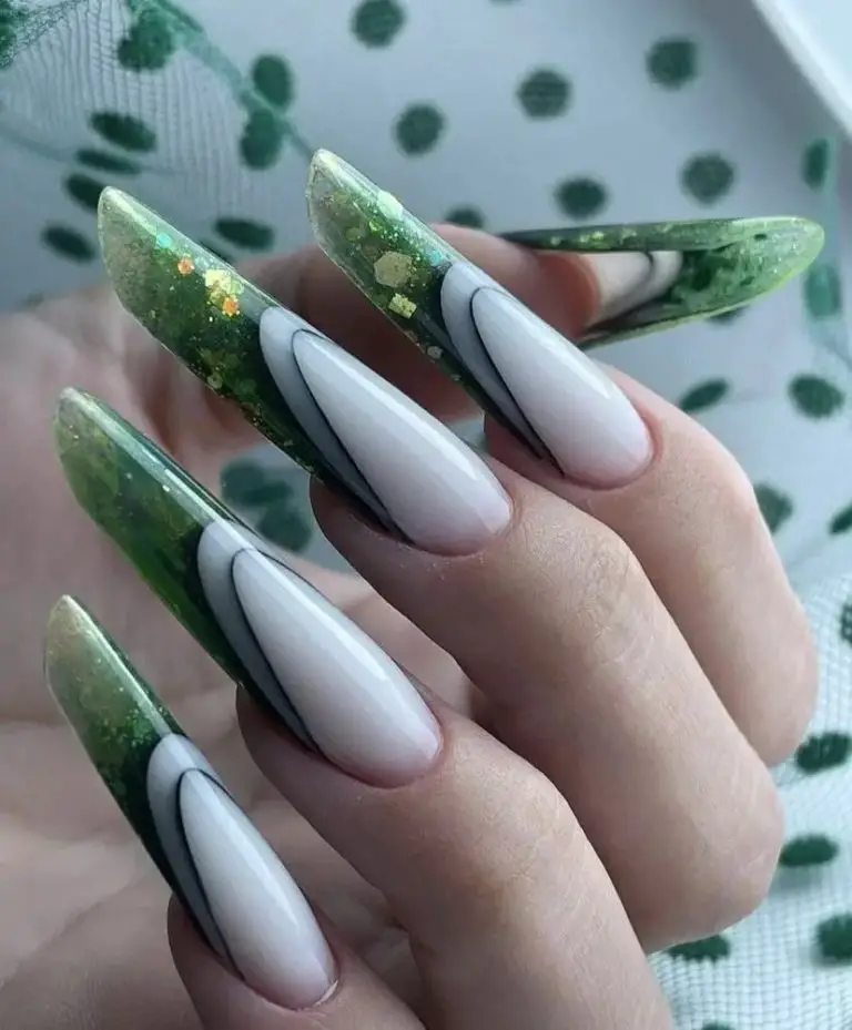 26 Green Nails Acrylic Designs: Trendy Manicure Inspirations For 2024