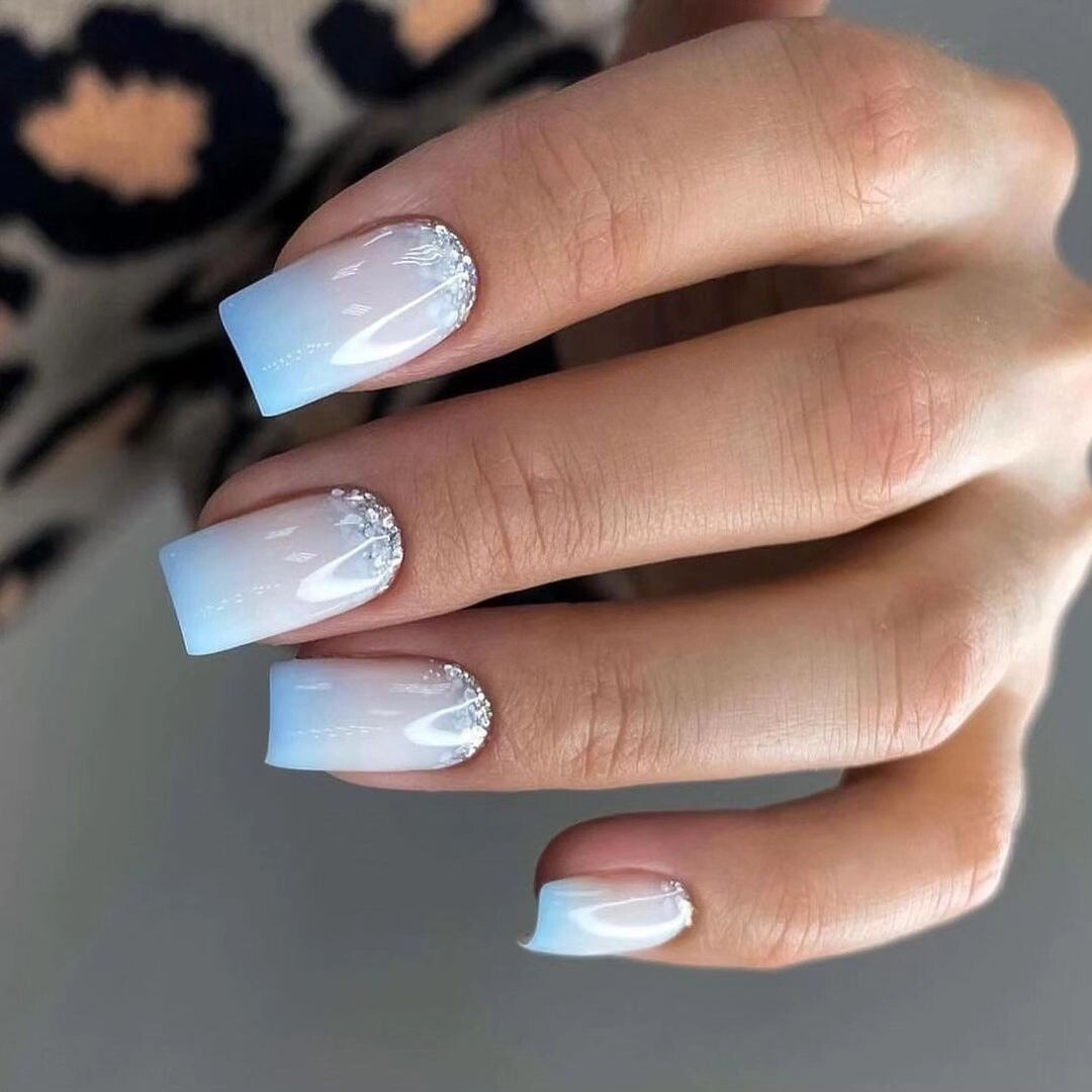 Soft Gradient with Crystal Accents