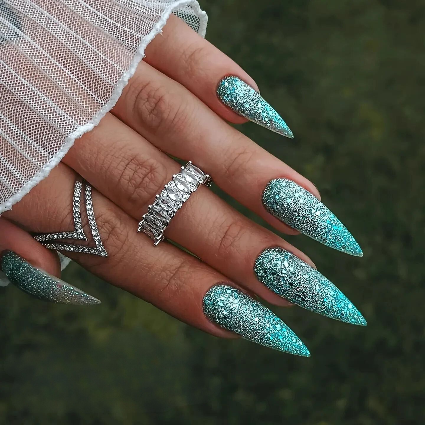 Glittering Turquoise Fantasy