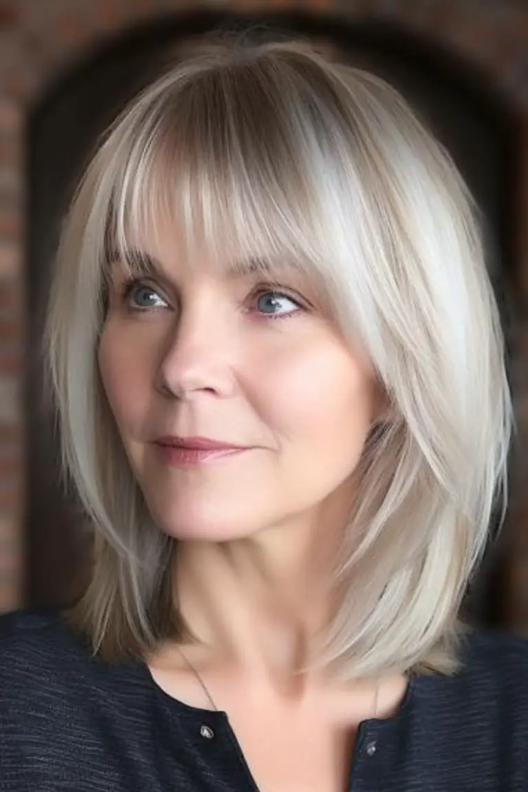 Top 20 Hairstyles With Bangs For Women Over 50: Ageless Chic