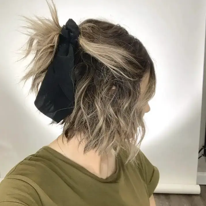 Messy Bun with a Twist