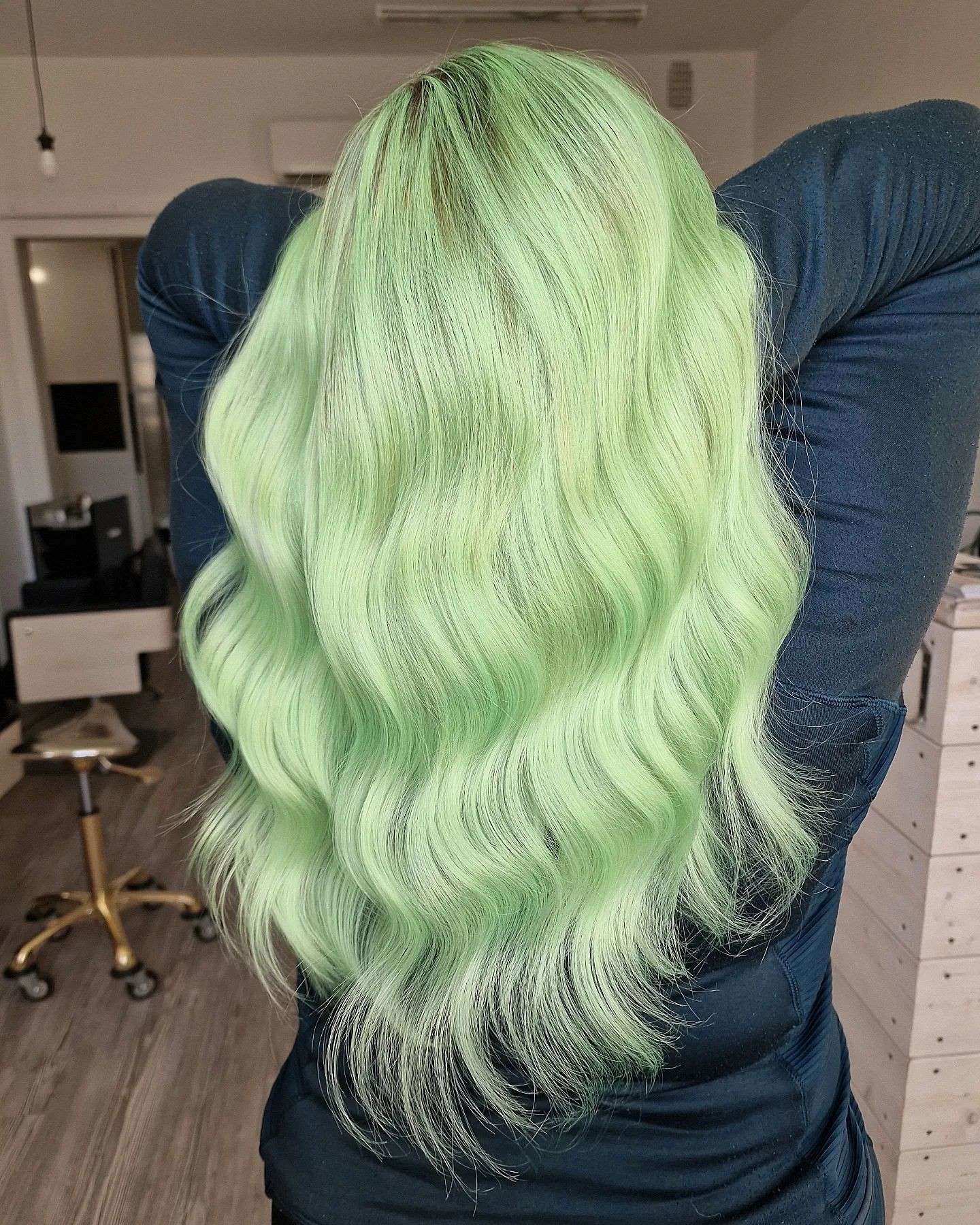 Mint Green Waves