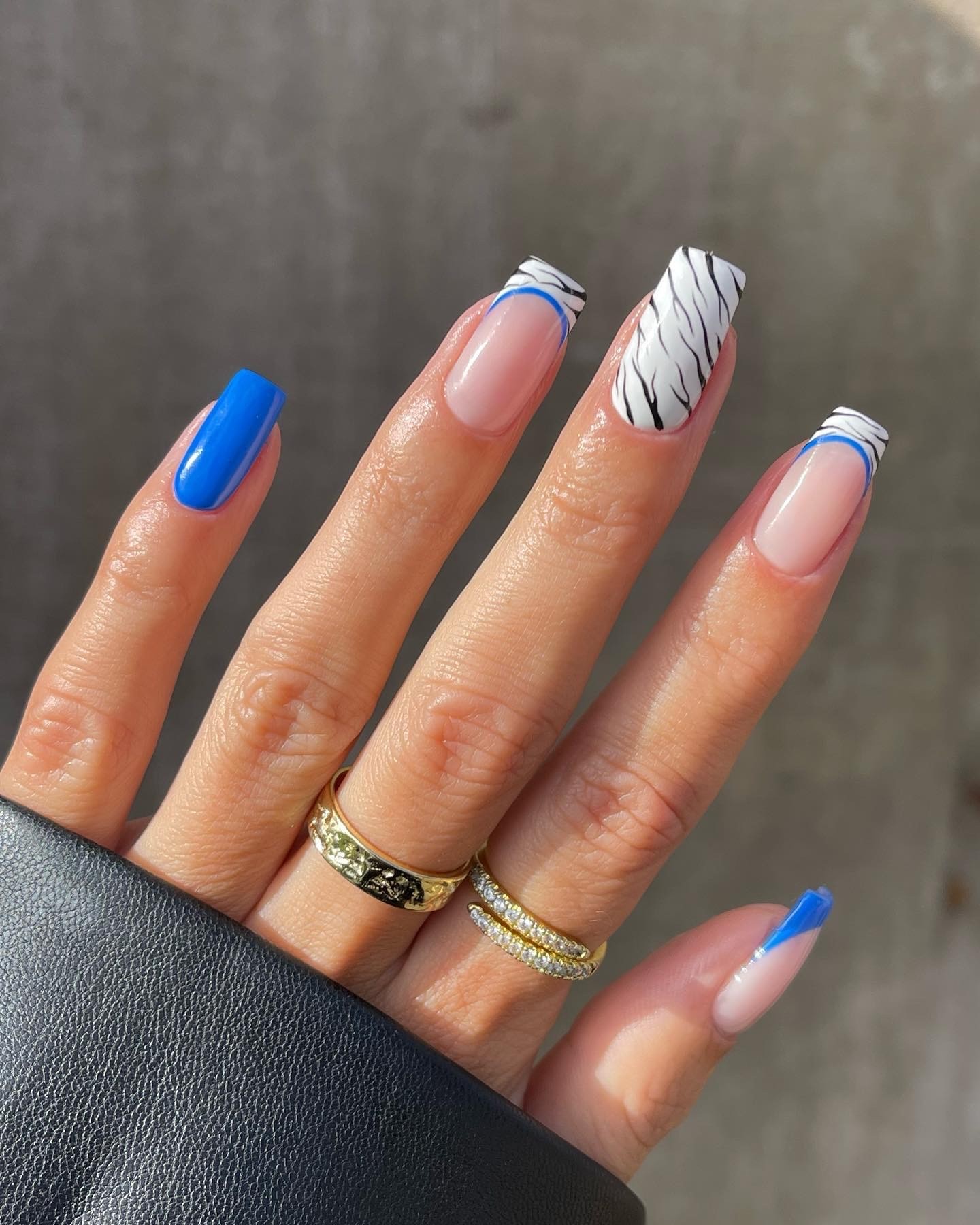 Sapphire Waves and Zebra Stripes