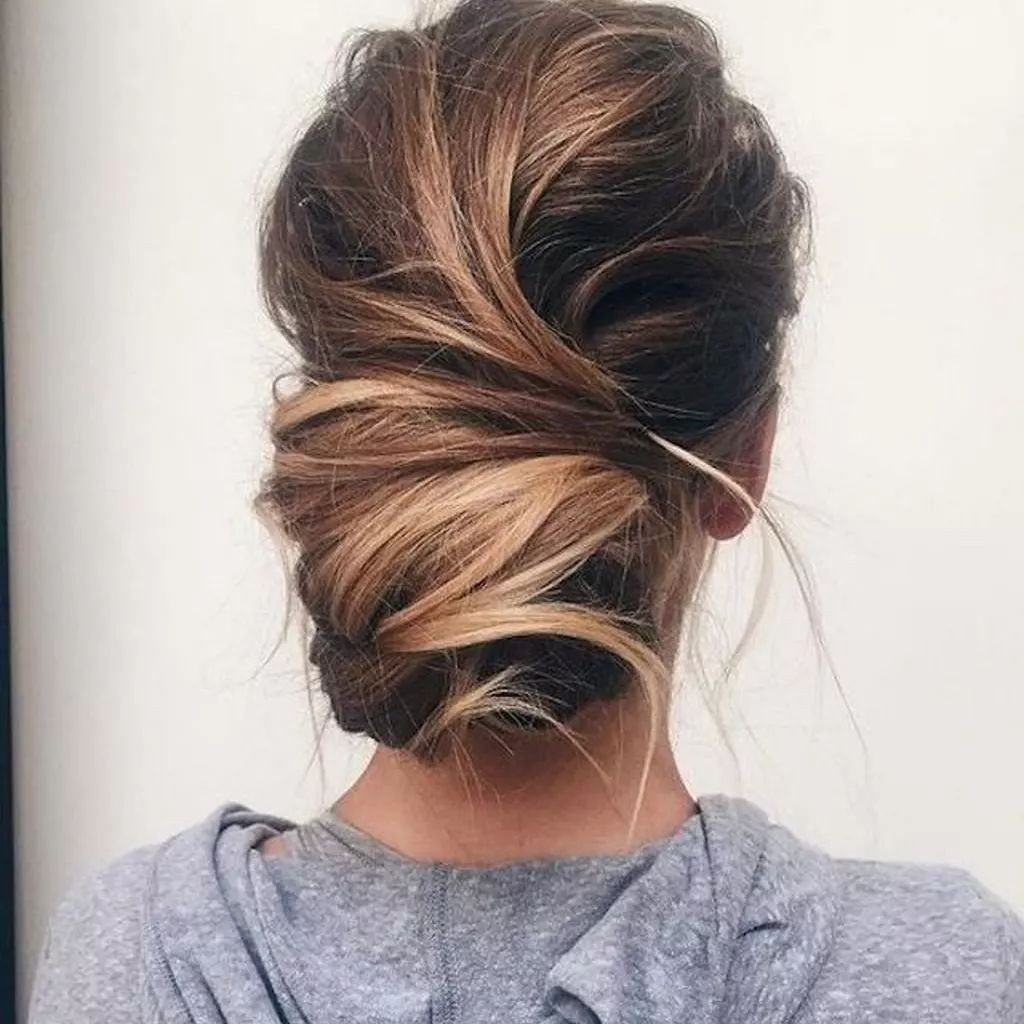 The Classic French Twist for Medium Length