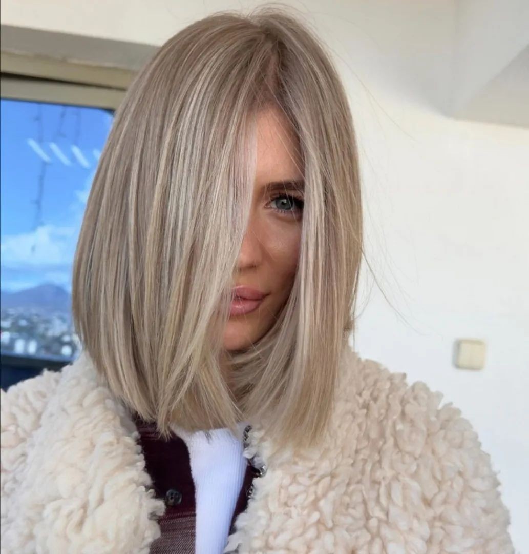 Ash Blonde Bob with Layers