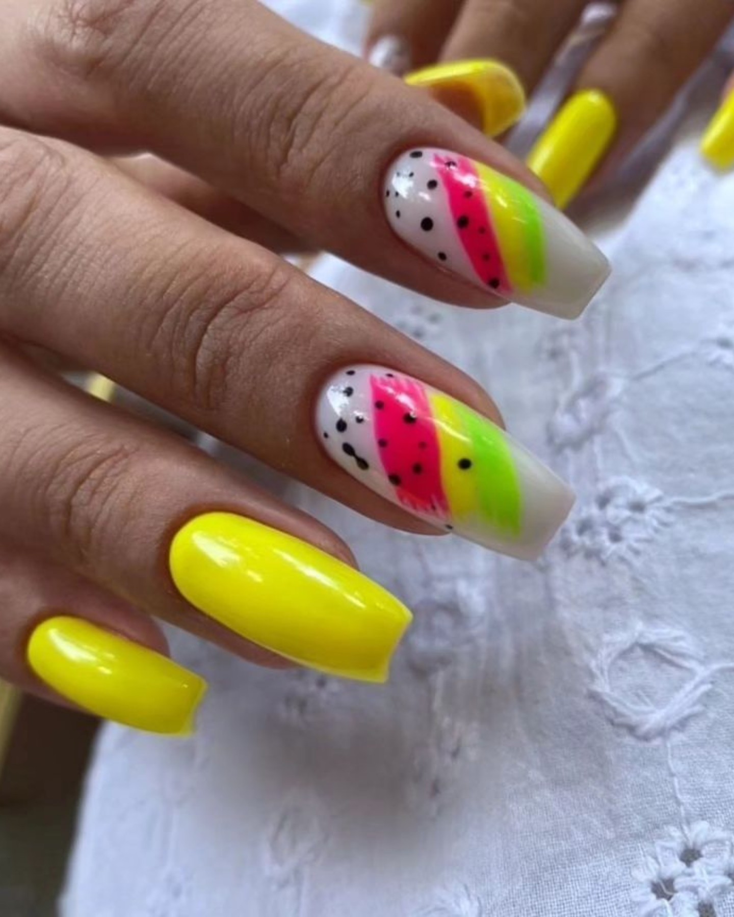 Neon Stripes and Dots