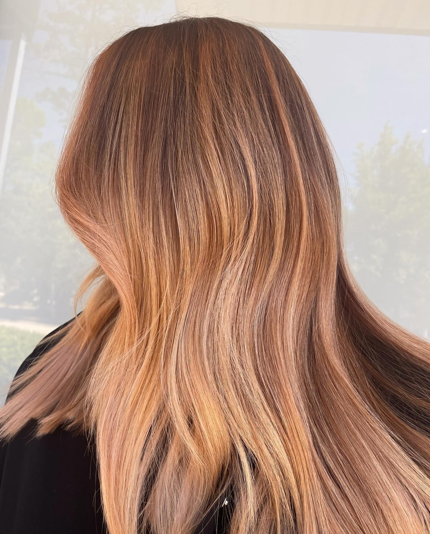 Flowing Tresses: With Blonde Highlights