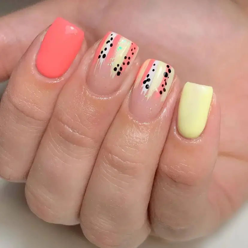 Playful Dots and Pastel Accents