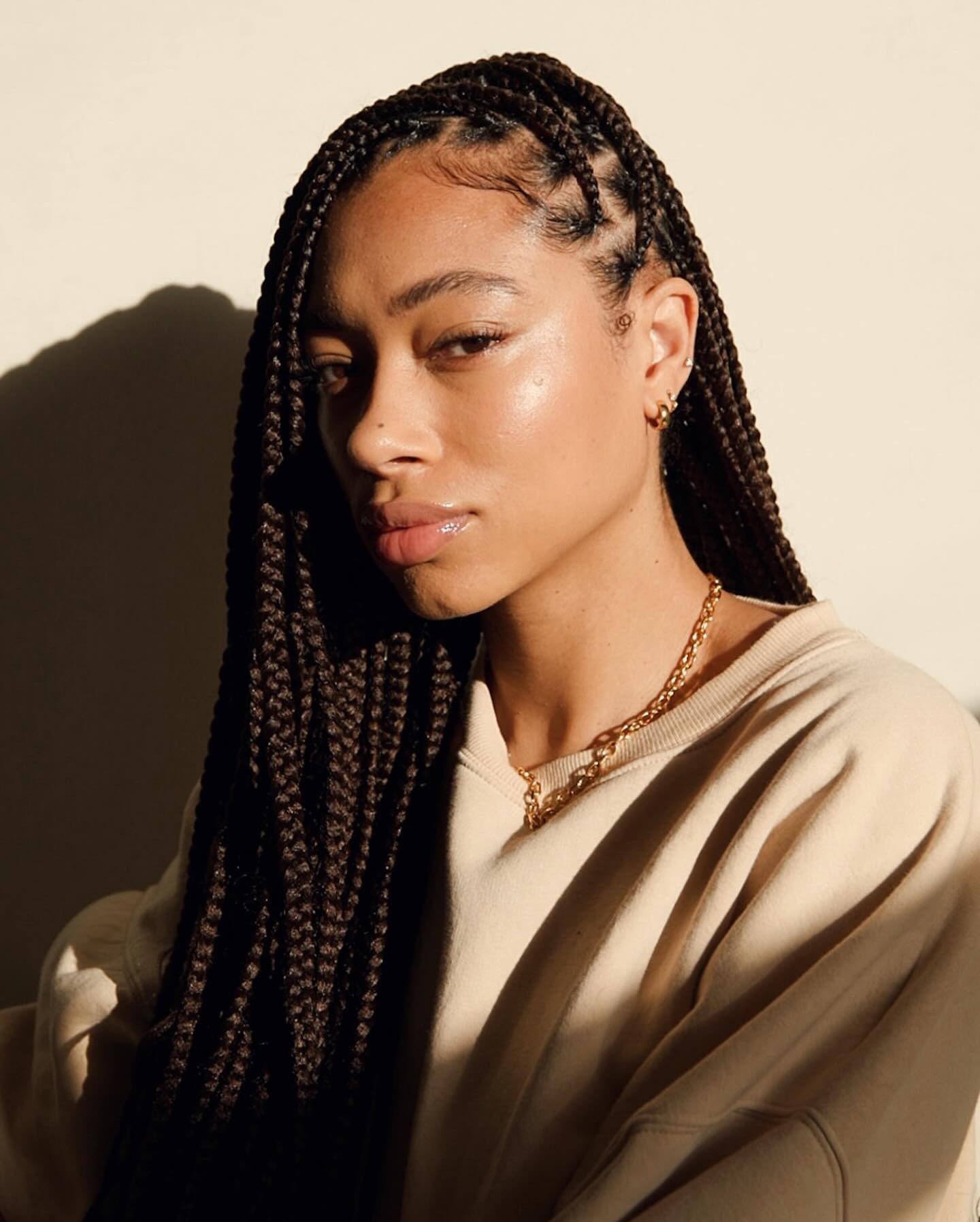 Classic and Contemporary: The Side-Parted Box Braids