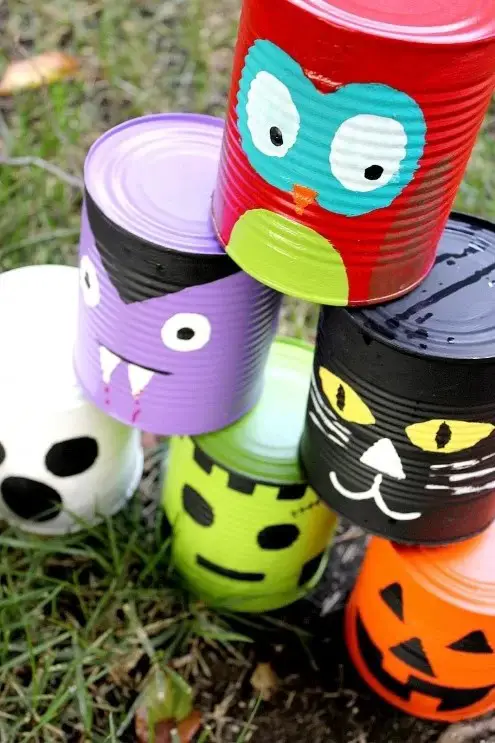 Halloween Tin Can Party Game