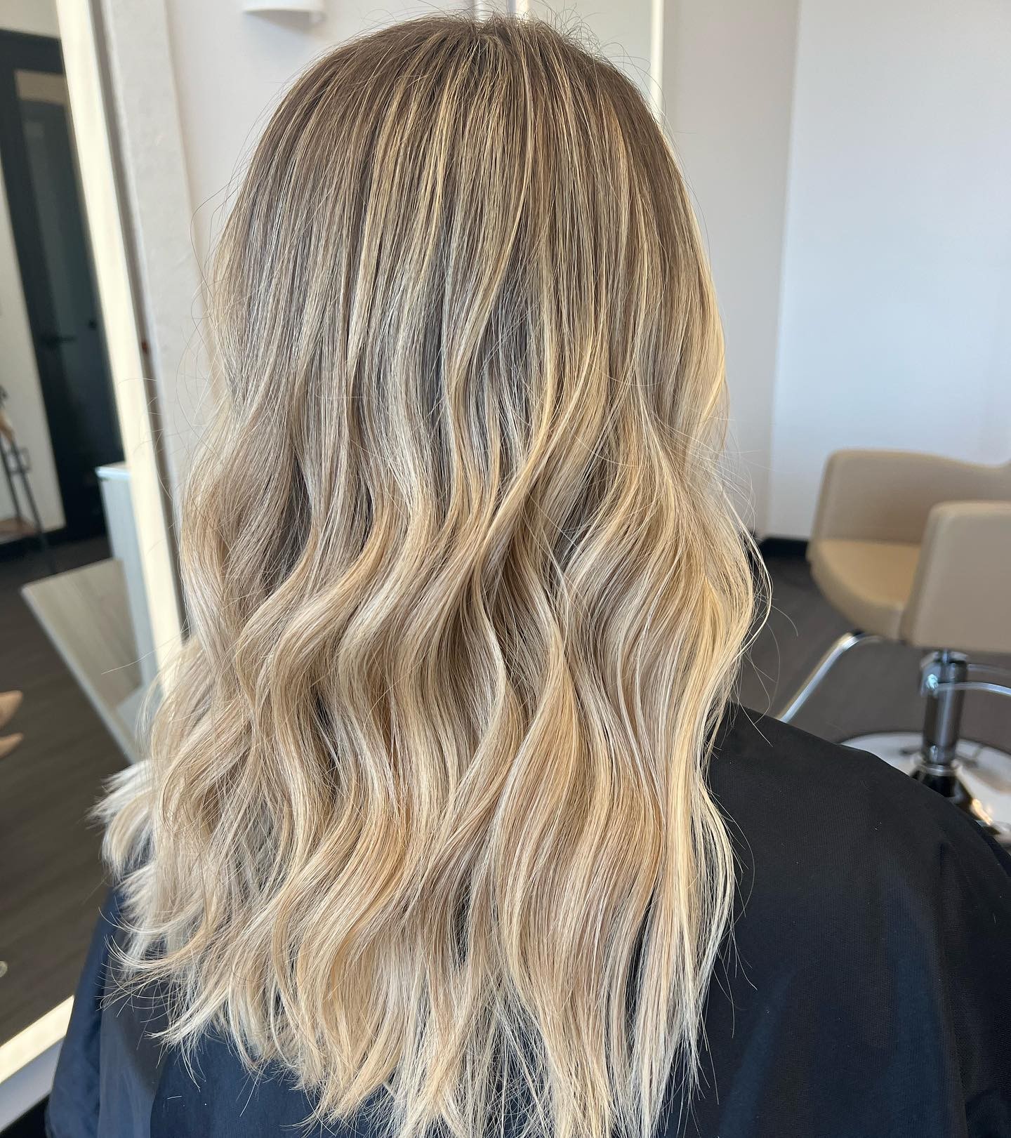 Honey Blonde with Dark Roots