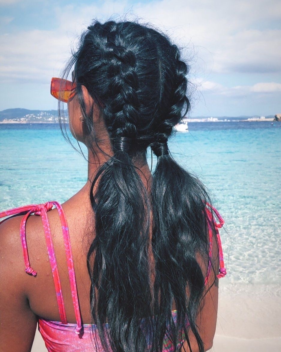 Dual Texture Braids for the Beach