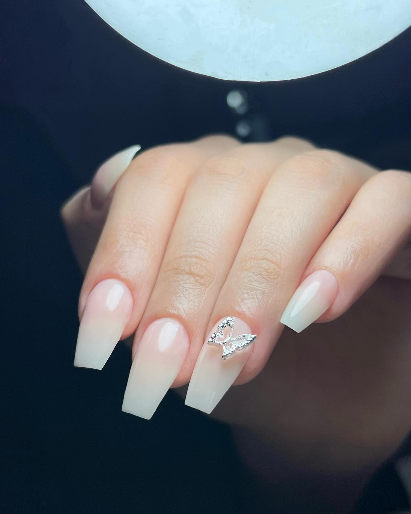 Classic Ombre with Rhinestone Accent