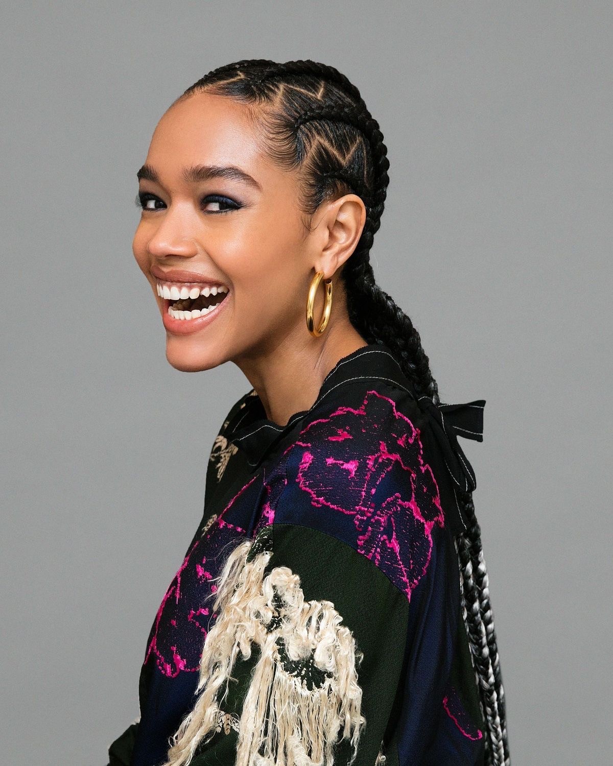 Glamour with an Edge: Sleek and Structured Cornrows