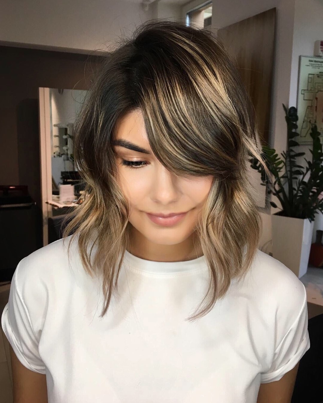 Dynamic Contrast Bob with Swooping Layers