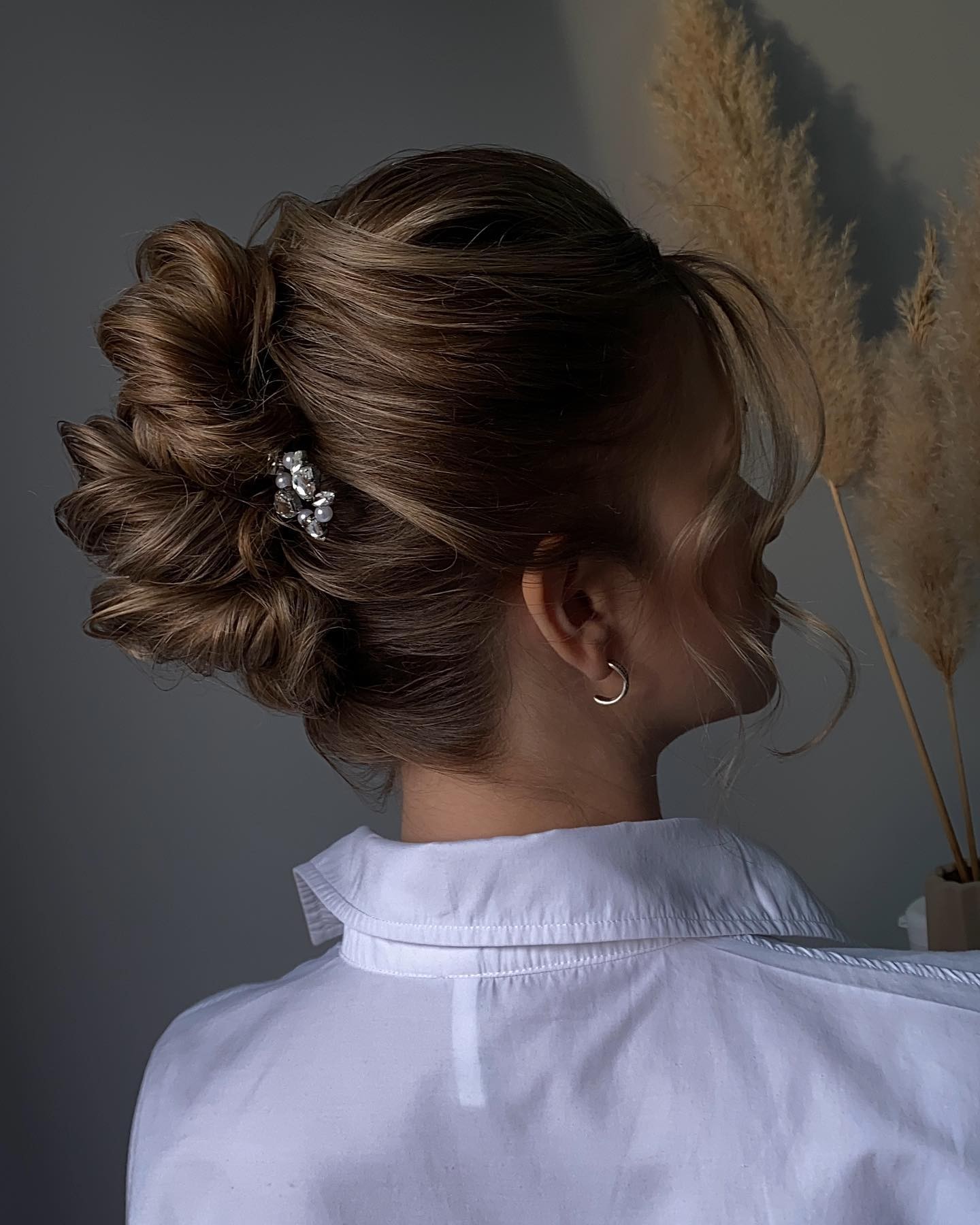 Voluminous Twisted Updo