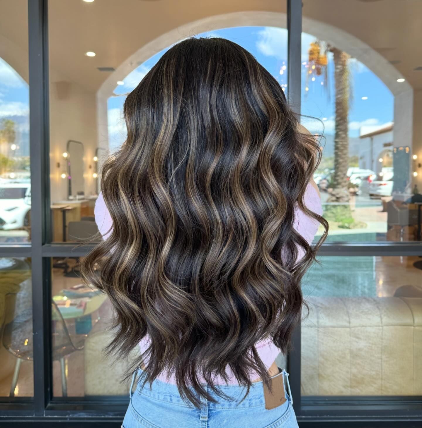 Softly Blended Mocha Waves