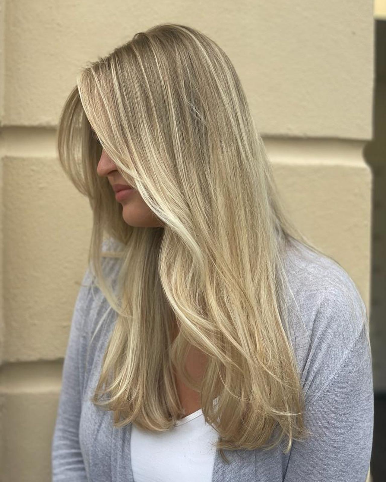 Soft Beige Blonde Curls