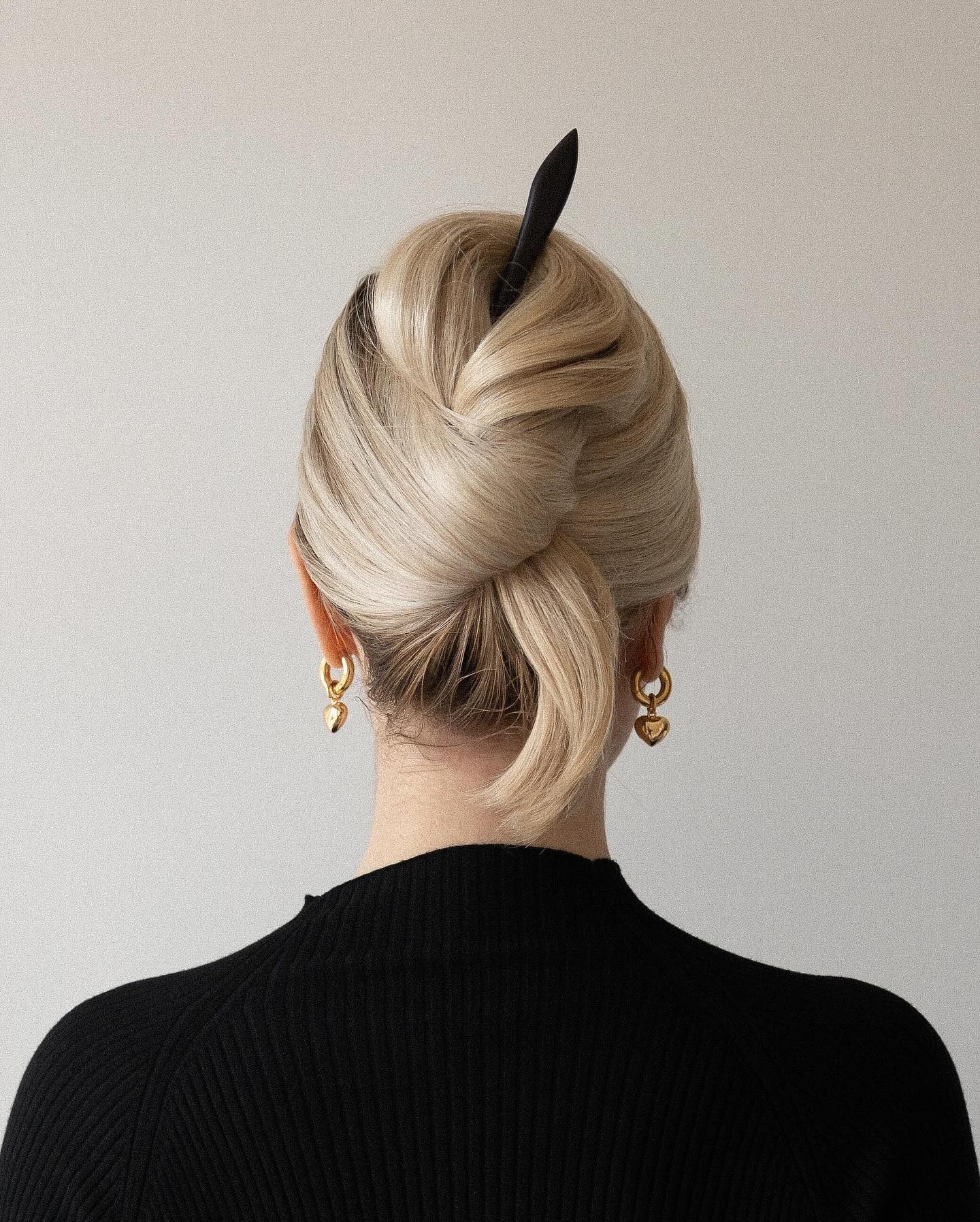 French Twist with Hair Stick