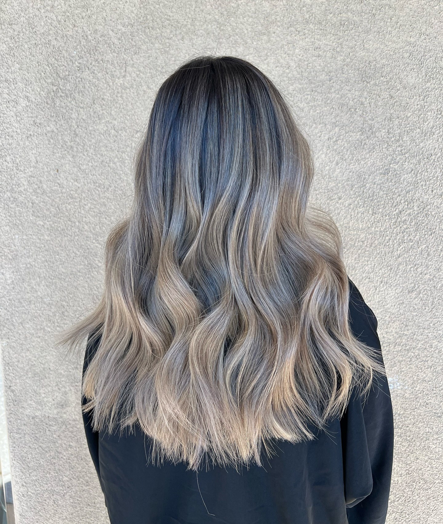 Midnight Ash and Silver Ombre