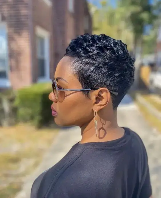 Curly Top with Sculpted Sides