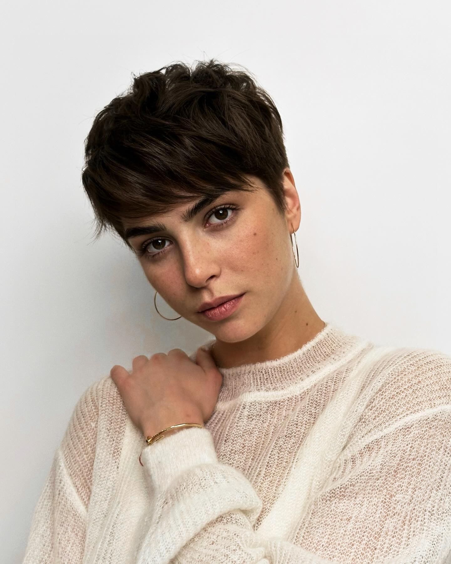 Elegant Short Cut with Side Bangs