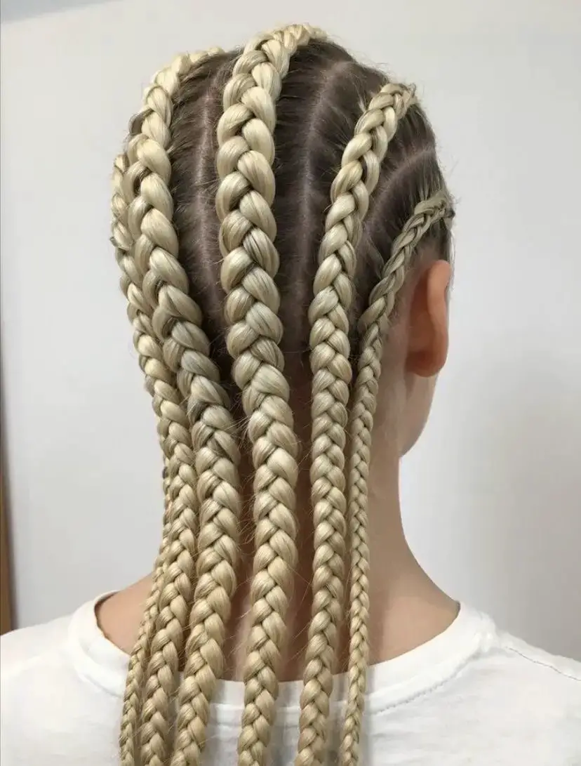 The Sleekness of Blonde Braids: A Contemporary Twist