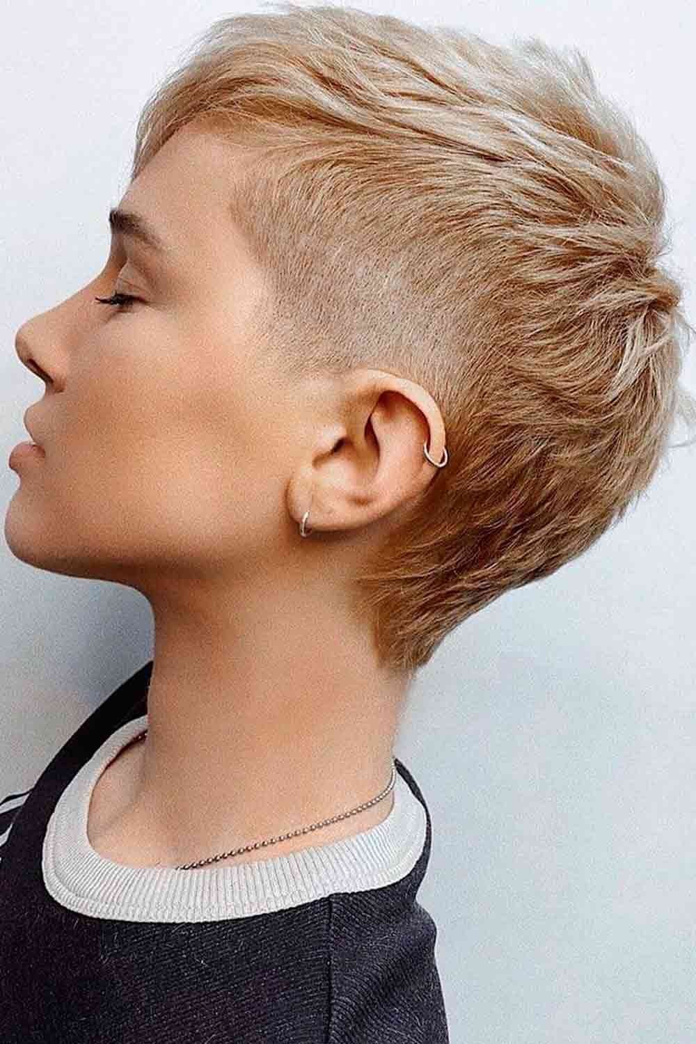 The Blonde Ambition with a Side Shave