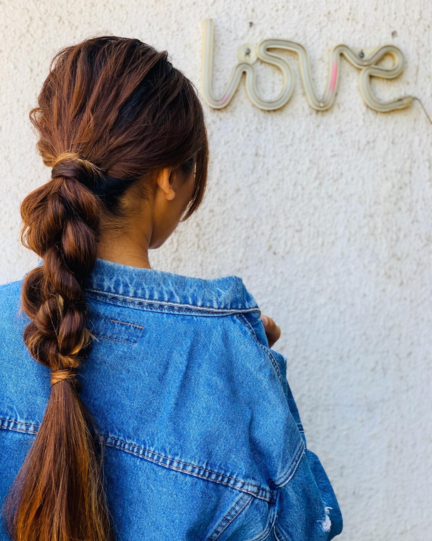 Chic Braided Low Ponytail